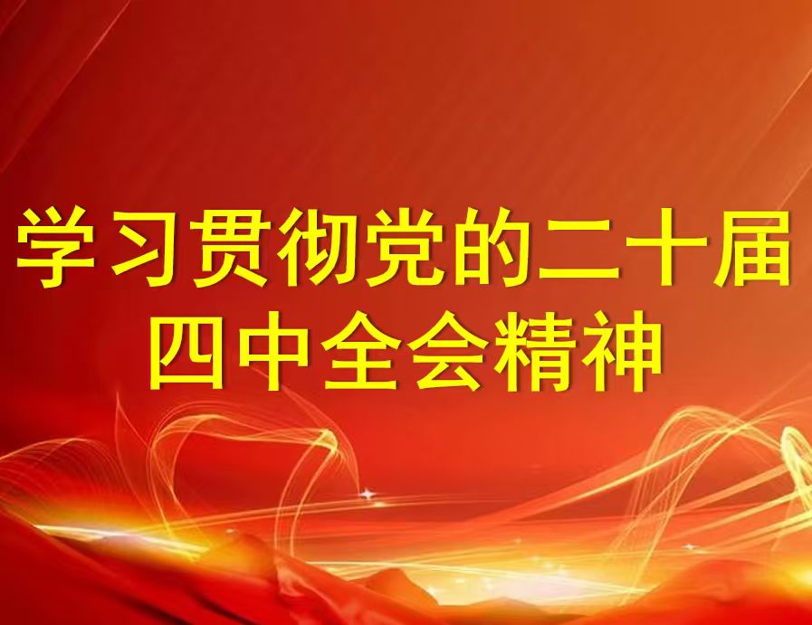 学习贯彻党的二十届四中全会精神